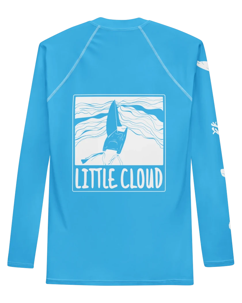 The Little Cloud rash guard in sky blue